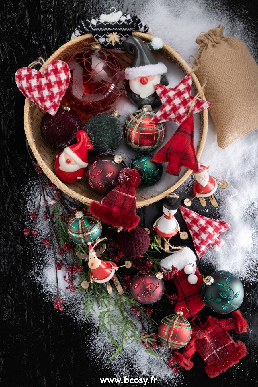 Boîte de rangement pour boules et décorations de Noël - 32